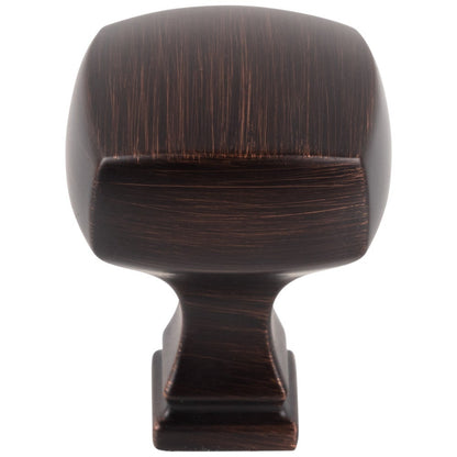 1-1/8" Overall Length Satin Nickel Square Audrey Cabinet Knob