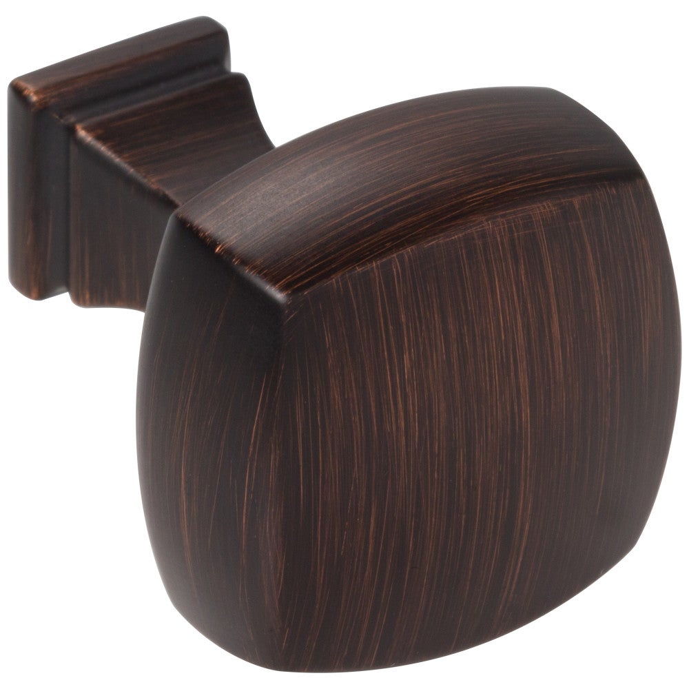 1-1/8" Overall Length Satin Nickel Square Audrey Cabinet Knob