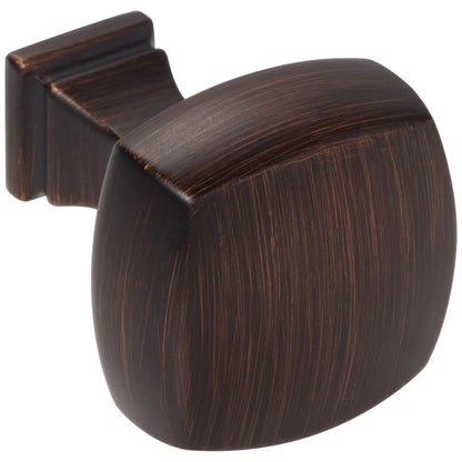 1-1/8" Overall Length Satin Nickel Square Audrey Cabinet Knob