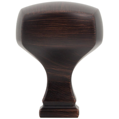 1-1/8" Overall Length Satin Nickel Square Audrey Cabinet Knob