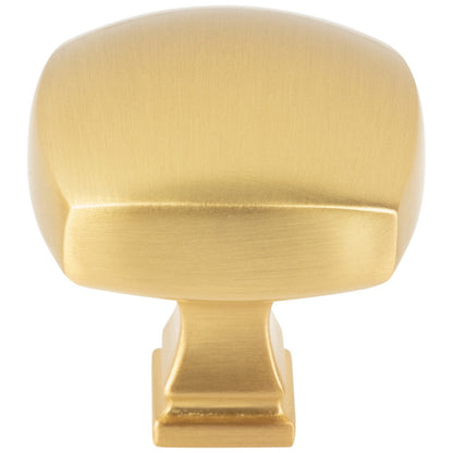 1-1/8" Overall Length Satin Nickel Square Audrey Cabinet Knob