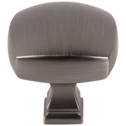 1-1/8" Overall Length Satin Nickel Square Audrey Cabinet Knob