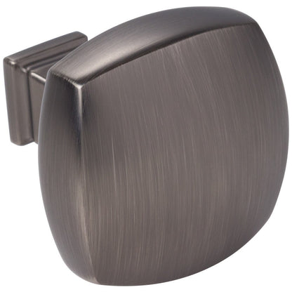 1-1/8" Overall Length Satin Nickel Square Audrey Cabinet Knob