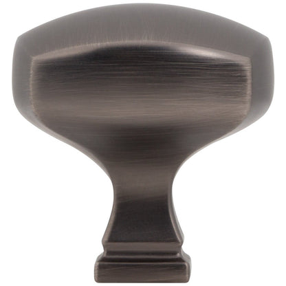 1-1/8" Overall Length Satin Nickel Square Audrey Cabinet Knob