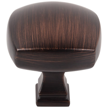 1-1/8" Overall Length Satin Nickel Square Audrey Cabinet Knob