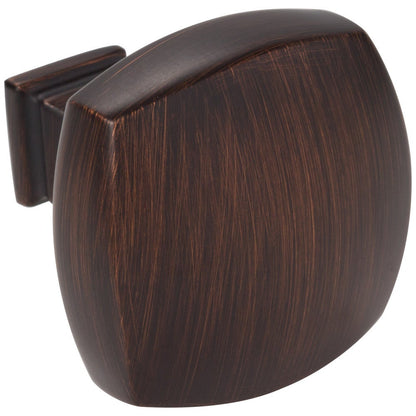 1-1/8" Overall Length Satin Nickel Square Audrey Cabinet Knob