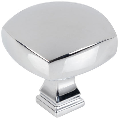 1-1/8" Overall Length Satin Nickel Square Audrey Cabinet Knob
