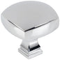 1-1/8" Overall Length Satin Nickel Square Audrey Cabinet Knob