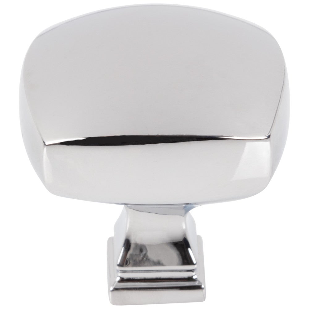 1-1/8" Overall Length Satin Nickel Square Audrey Cabinet Knob