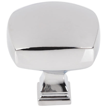 1-1/8" Overall Length Satin Nickel Square Audrey Cabinet Knob