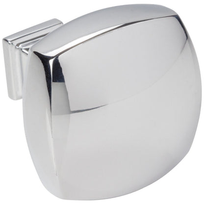 1-1/8" Overall Length Satin Nickel Square Audrey Cabinet Knob