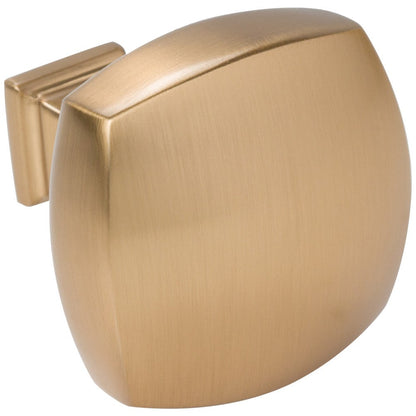 1-1/8" Overall Length Satin Nickel Square Audrey Cabinet Knob