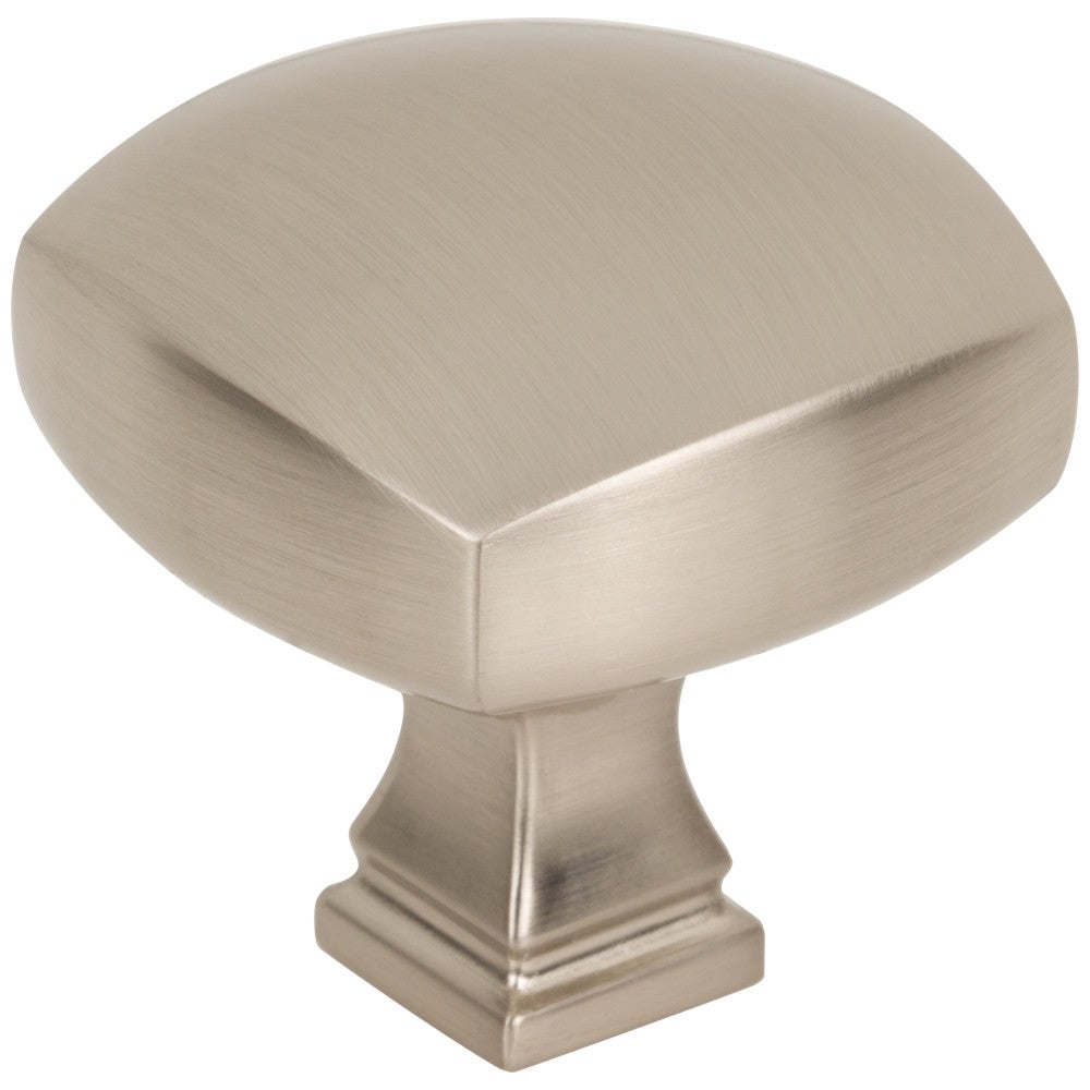 1-1/8" Overall Length Satin Nickel Square Audrey Cabinet Knob