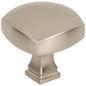 1-1/8" Overall Length Satin Nickel Square Audrey Cabinet Knob