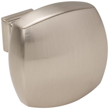 1-1/8" Overall Length Satin Nickel Square Audrey Cabinet Knob