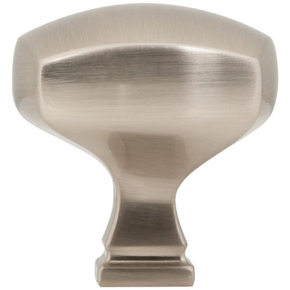 1-1/8" Overall Length Satin Nickel Square Audrey Cabinet Knob
