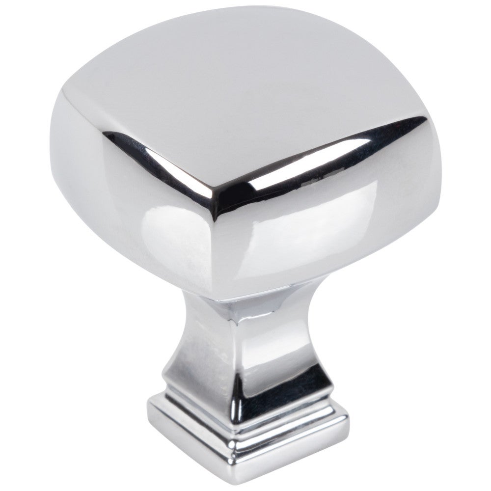1-1/8" Overall Length Satin Nickel Square Audrey Cabinet Knob