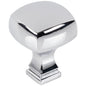 1-1/8" Overall Length Satin Nickel Square Audrey Cabinet Knob