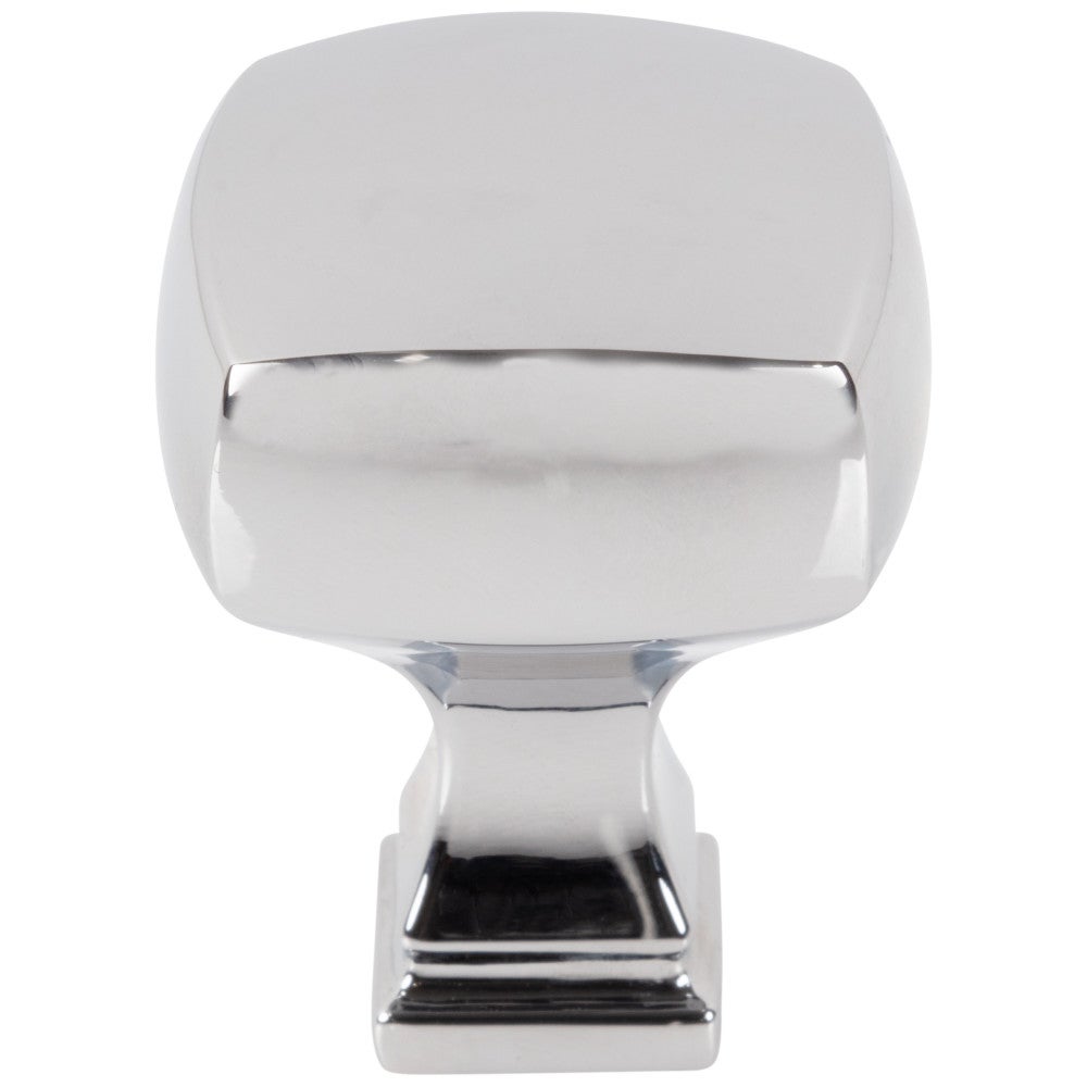 1-1/8" Overall Length Satin Nickel Square Audrey Cabinet Knob