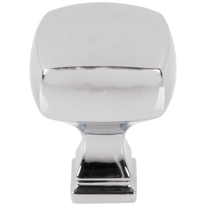 1-1/8" Overall Length Satin Nickel Square Audrey Cabinet Knob