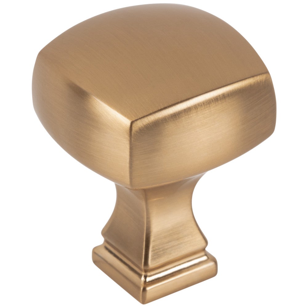 1-1/8" Overall Length Satin Nickel Square Audrey Cabinet Knob
