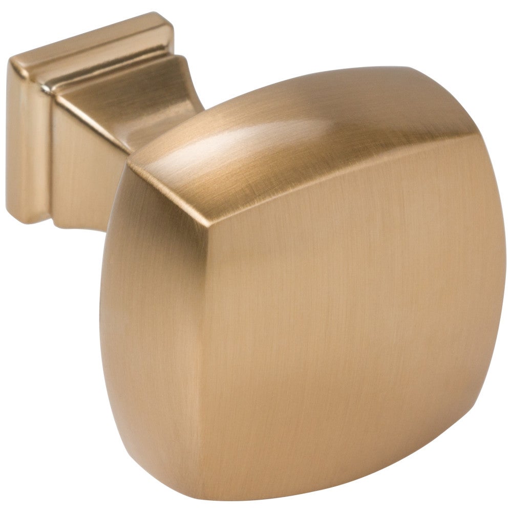 1-1/8" Overall Length Satin Nickel Square Audrey Cabinet Knob