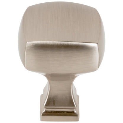 1-1/8" Overall Length Satin Nickel Square Audrey Cabinet Knob