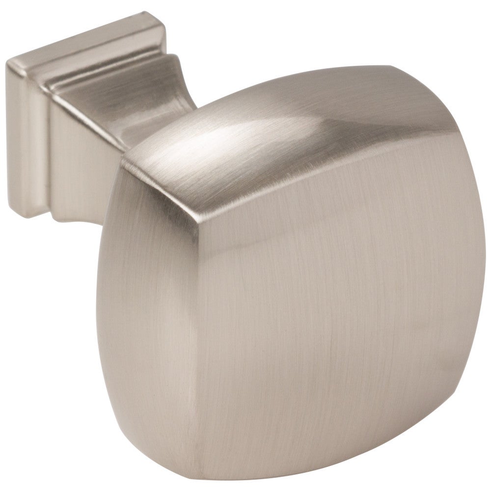 1-1/8" Overall Length Satin Nickel Square Audrey Cabinet Knob