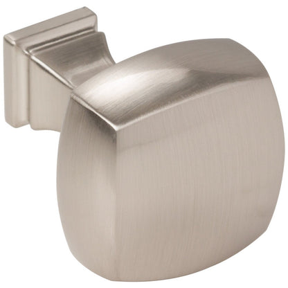 1-1/8" Overall Length Satin Nickel Square Audrey Cabinet Knob