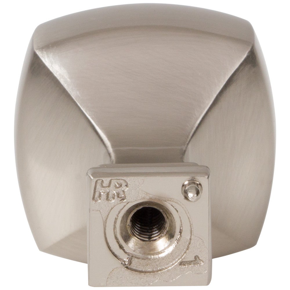 1-1/8" Overall Length Satin Nickel Square Audrey Cabinet Knob