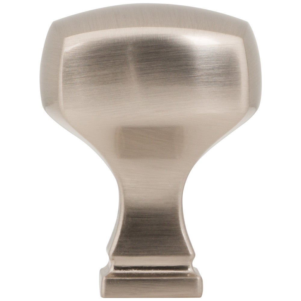 1-1/8" Overall Length Satin Nickel Square Audrey Cabinet Knob
