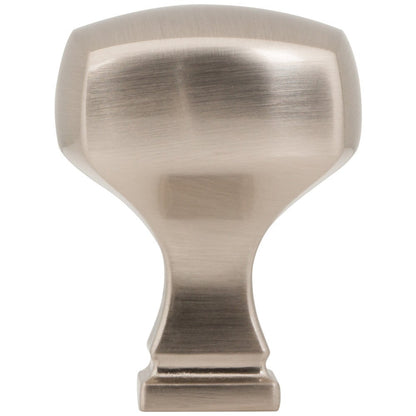 1-1/8" Overall Length Satin Nickel Square Audrey Cabinet Knob