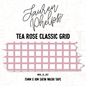 Tea Rose Classic Grid 15mm washi