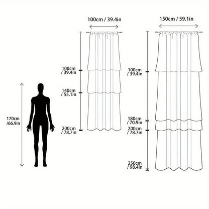 Elegant White Lace Sheer Curtain Floral UVProtection Decor