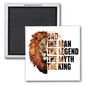 DAD - THE MAN, THE MYTH, THE LEGEND 2X2" MAGNET