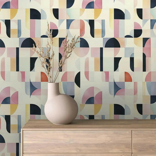 Mid-Century Pastel Mosaic