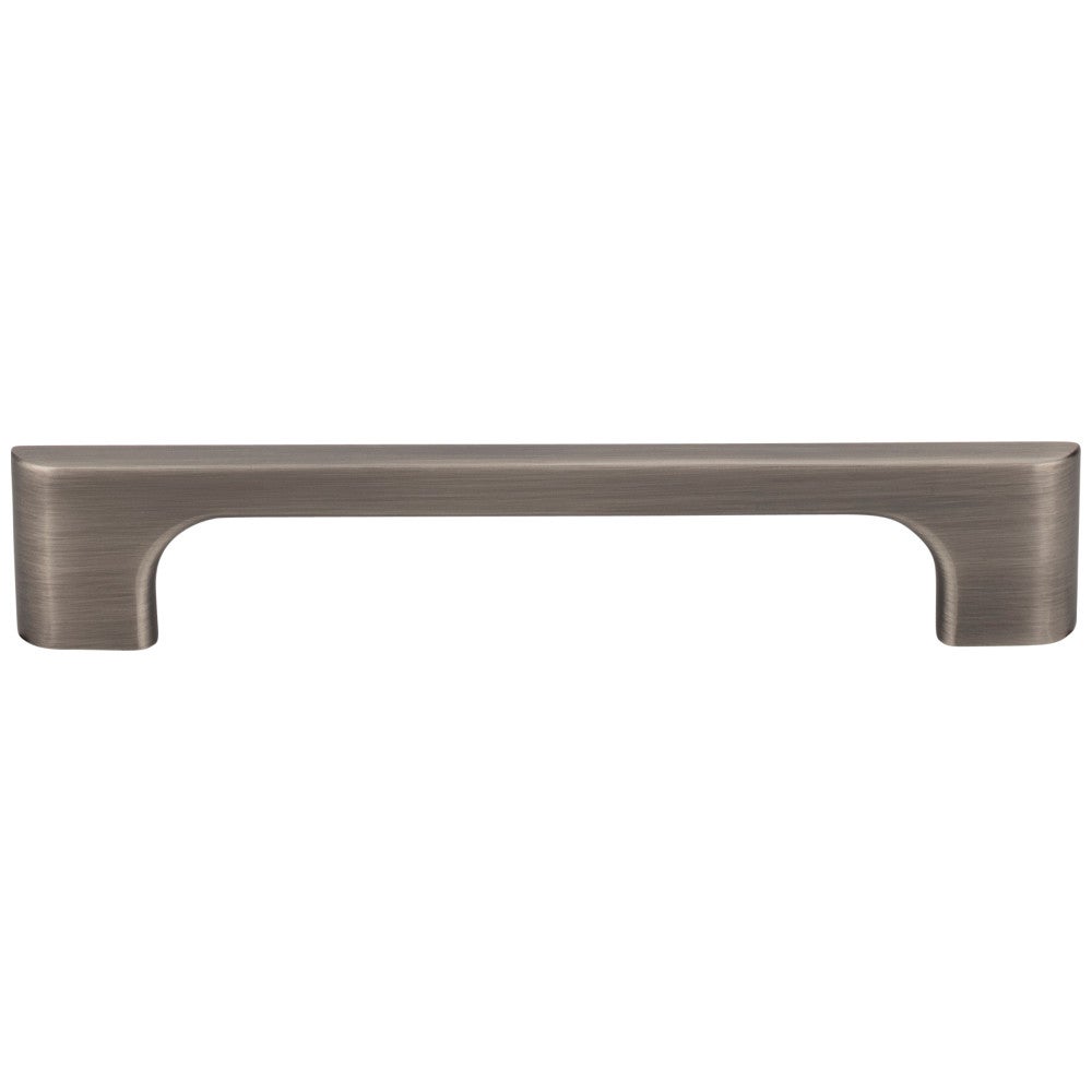 96 mm Center-to-Center Satin Nickel Asymmetrical Leyton Cabinet Pull