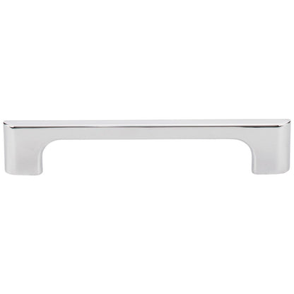 96 mm Center-to-Center Satin Nickel Asymmetrical Leyton Cabinet Pull
