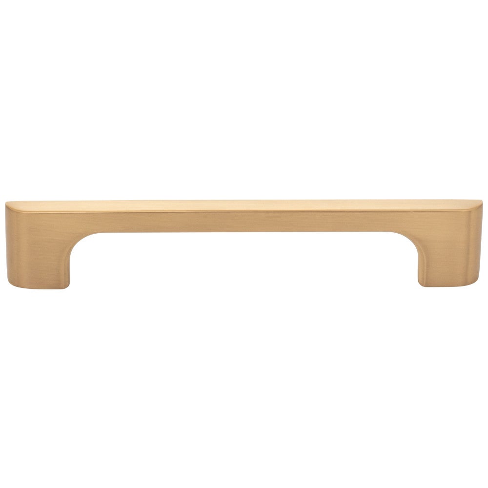 96 mm Center-to-Center Satin Nickel Asymmetrical Leyton Cabinet Pull