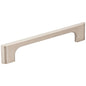 96 mm Center-to-Center Satin Nickel Asymmetrical Leyton Cabinet Pull