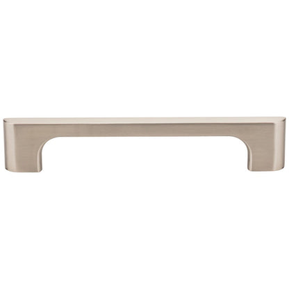 96 mm Center-to-Center Satin Nickel Asymmetrical Leyton Cabinet Pull