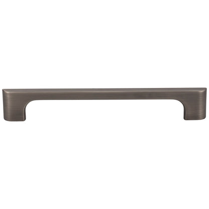 96 mm Center-to-Center Satin Nickel Asymmetrical Leyton Cabinet Pull