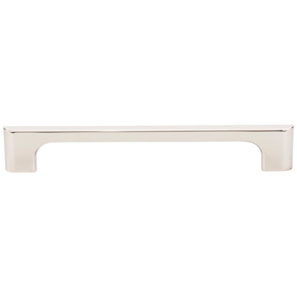 96 mm Center-to-Center Satin Nickel Asymmetrical Leyton Cabinet Pull