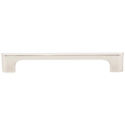 96 mm Center-to-Center Satin Nickel Asymmetrical Leyton Cabinet Pull