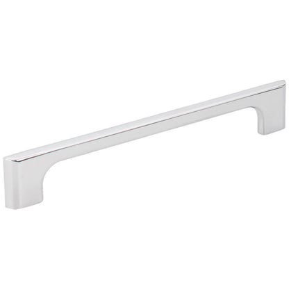 96 mm Center-to-Center Satin Nickel Asymmetrical Leyton Cabinet Pull