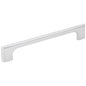 96 mm Center-to-Center Satin Nickel Asymmetrical Leyton Cabinet Pull