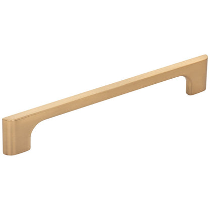 96 mm Center-to-Center Satin Nickel Asymmetrical Leyton Cabinet Pull