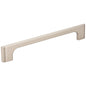 96 mm Center-to-Center Satin Nickel Asymmetrical Leyton Cabinet Pull