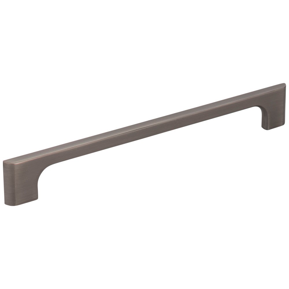96 mm Center-to-Center Satin Nickel Asymmetrical Leyton Cabinet Pull