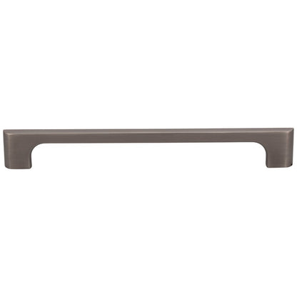 96 mm Center-to-Center Satin Nickel Asymmetrical Leyton Cabinet Pull